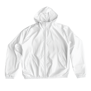 Urban White Windbreaker Jacket